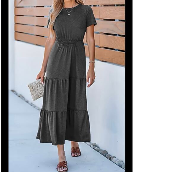 Unbranded Boutique Tiered Hem Maxi Dress - Picture 1 of 9